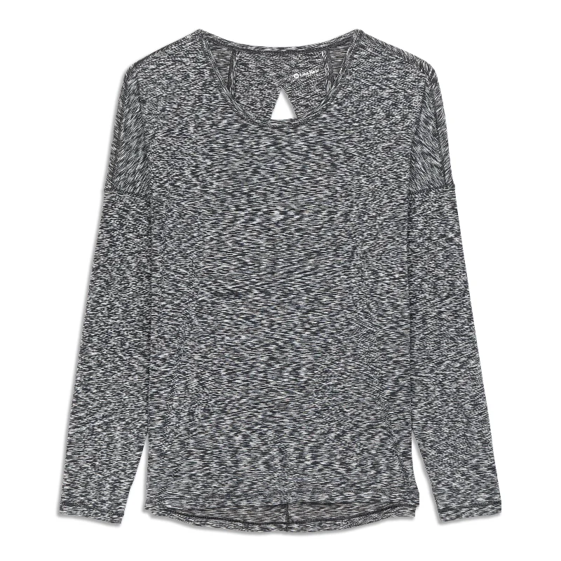 Women's Relaxed Long Sleeve T-shirt for School -Get Set Long Sleeve Shirt - Resale