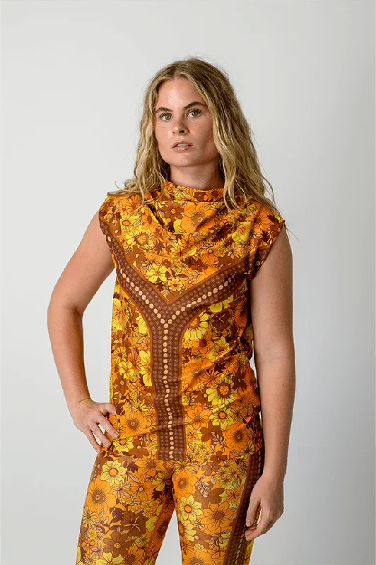 Women's Stylish Camis for Nightwear -Goddess Tank - Flower Power