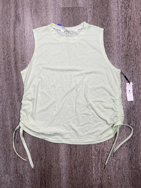 Women's Work Tank Tops -Green Athletic Tank Top Calvin Klein Performance, Size 1x