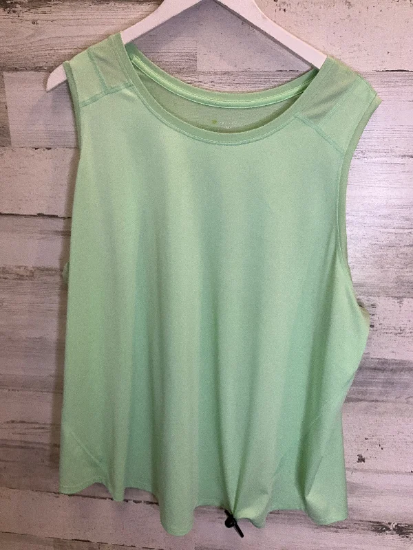 Women's Casual Tank Tops with Relaxed Fit -Green Athletic Tank Top Tek Gear, Size 3x Women's Casual Tank Tops with Relaxed Fit -Green Athletic Tank Top Tek Gear, Size 3x