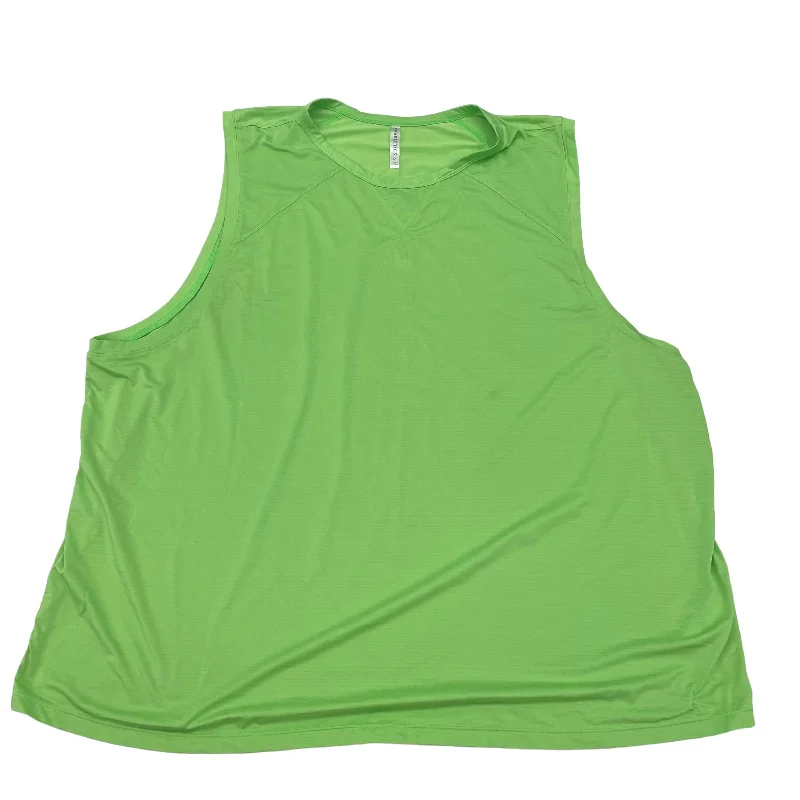 Women's Tank Tops for Layering and Style -GREEN FABLETICS ATHLETIC TANK TOP, Size 3X Women's Tank Tops for Layering and Style -GREEN FABLETICS ATHLETIC TANK TOP, Size 3X