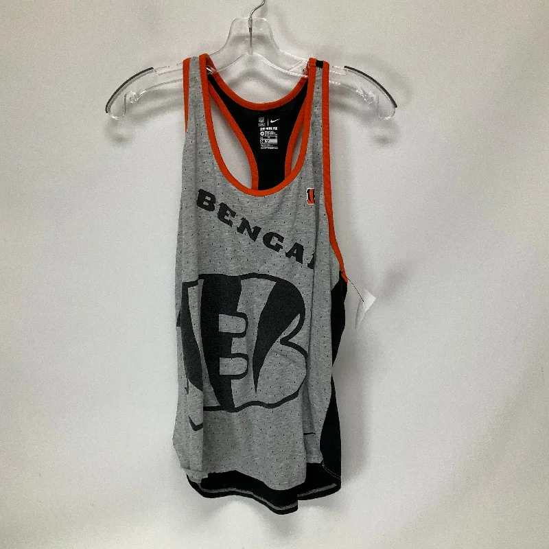 Women's Elegant Camis for Dressy Events -Grey & Orange Athletic Tank Top Nfl, Size 2x Women's Elegant Camis for Dressy Events -Grey & Orange Athletic Tank Top Nfl, Size 2x