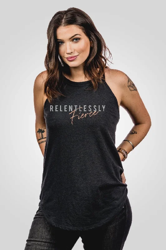 Women's Soft Cami Tops with Adjustable Straps -Women's Halter Tank - Relentlessly Fierce