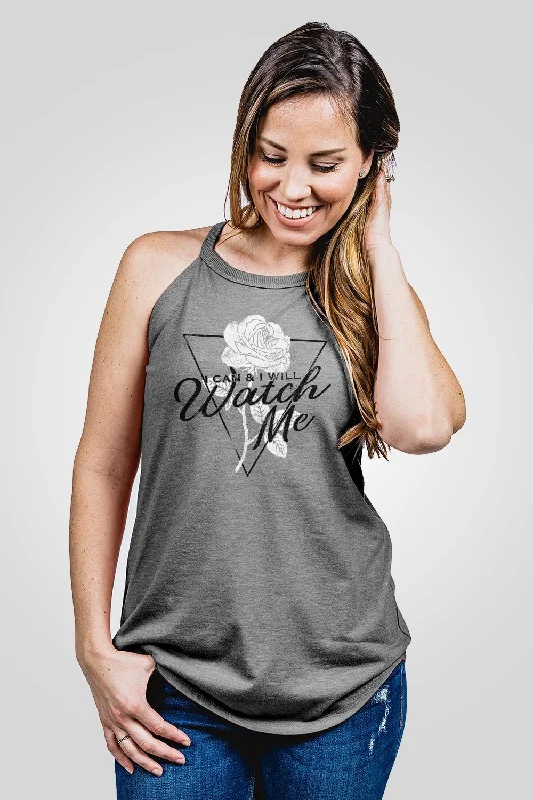 Women's Stylish Cami Tops with Elegant Design -Women's Halter Tank - Watch Me