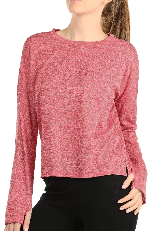 Women's Cozy Long Sleeve Tee with Modern Fit -icyzone Workout Shirts for Women - Athletic Pullover Running Tops Casual Long Sleeve T Shirts with Thumb Holes Women's Cozy Long Sleeve Tee with Modern Fit -icyzone Workout Shirts for Women - Athletic Pullover Running Tops Casual Long Sleeve T Shirts with Thumb Holes