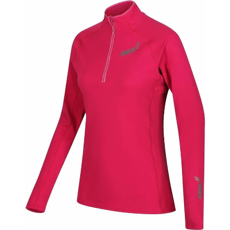 Women's Printed Casual Long Sleeve T-shirt -Inov8 Technical Half Zip Long Sleeve Womens Running Top - Pink Women's Printed Casual Long Sleeve T-shirt -Inov8 Technical Half Zip Long Sleeve Womens Running Top - Pink