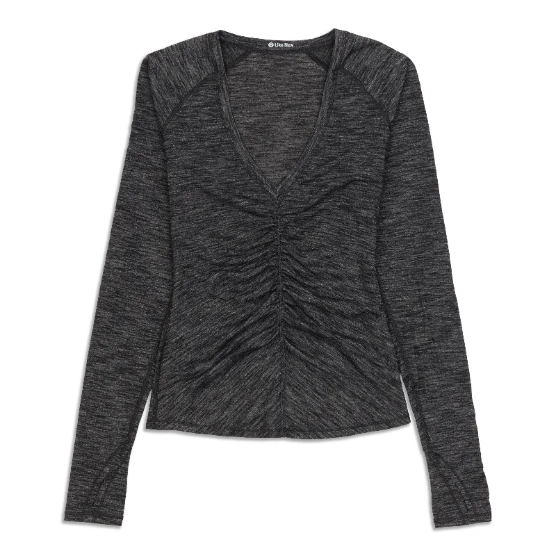 Women's Long Sleeve T-shirt with Long Sleeves -Interval Long Sleeve Shirt - Resale