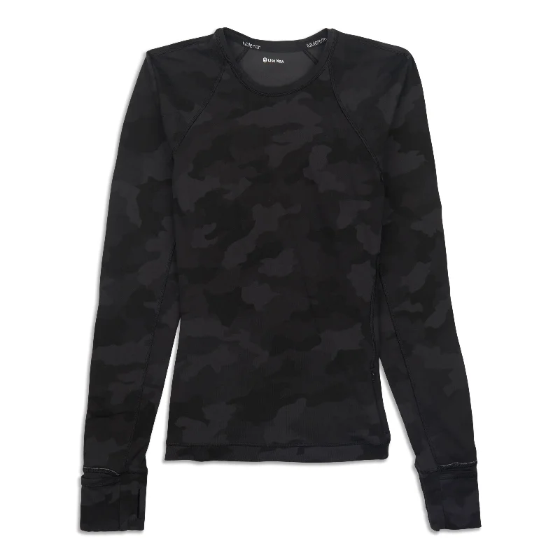 Women's Comfy Knit Long Sleeve T-shirt -It's Run Long Sleeve Shirt - Resale