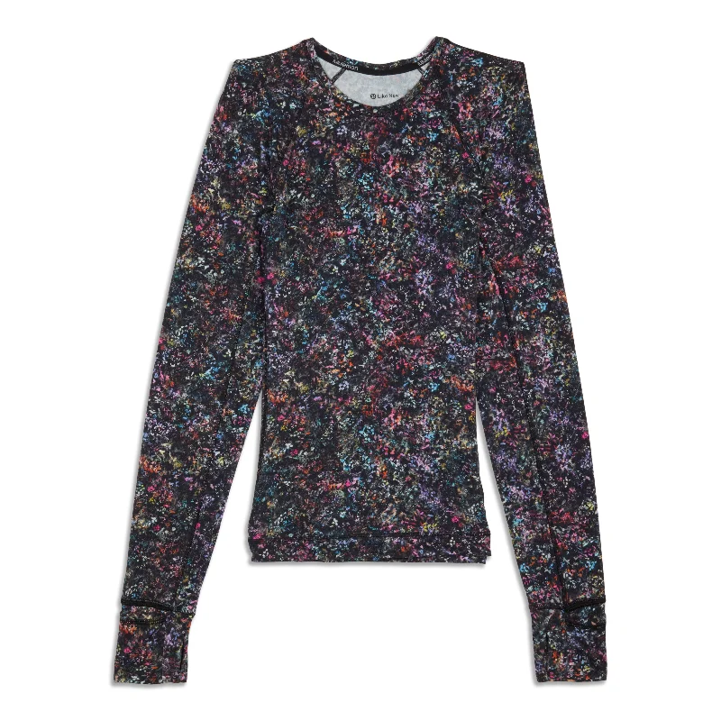 Women's Long Sleeve T-shirt with Bold and Fun Prints -It's Run Long Sleeve Shirt - Resale Women's Long Sleeve T-shirt with Bold and Fun Prints -It's Run Long Sleeve Shirt - Resale