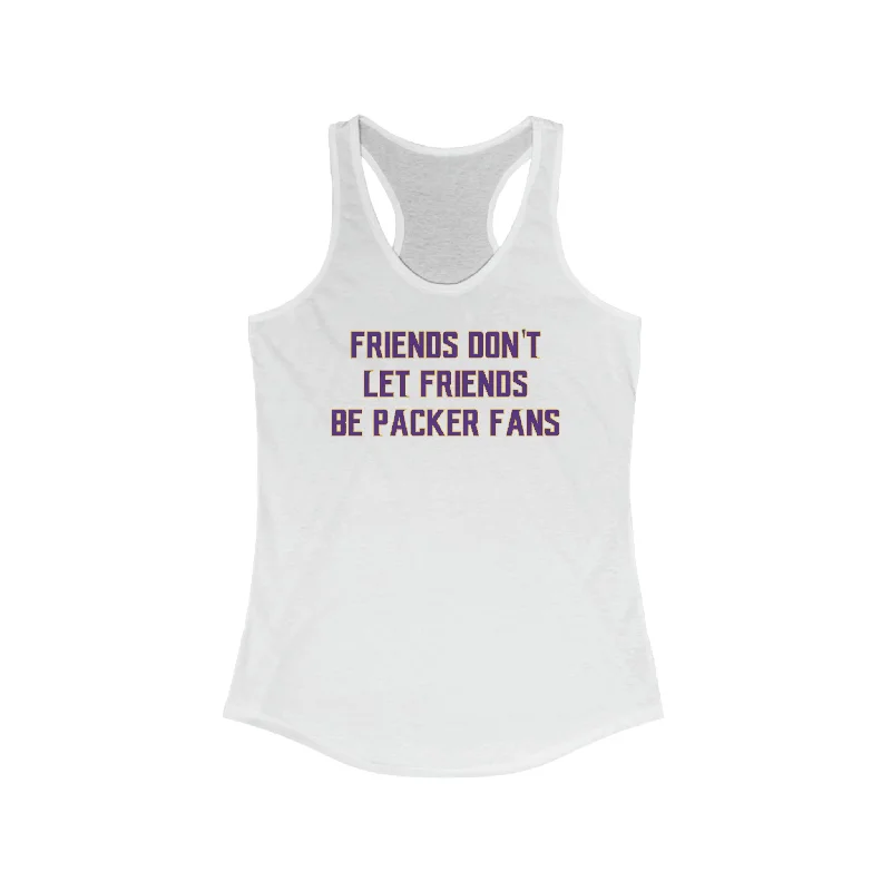 Women's Tank Tops for Workout -Ladies Ideal Racerback Tank - Friends Don't Let Friends