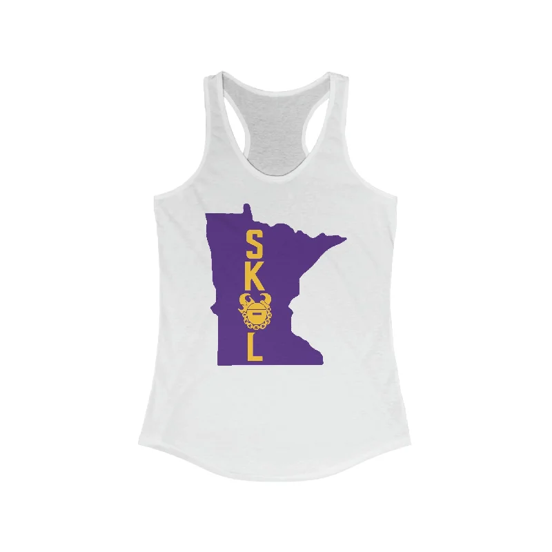 Women's Tank Tops for Running -Ladies Ideal Racerback Tank - Minnesota