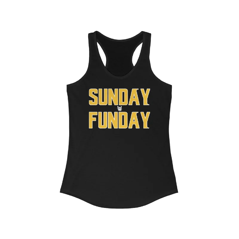 Women's Trendy Tank Tops -Ladies Ideal Racerback Tank - SUNDAY FUNDAY