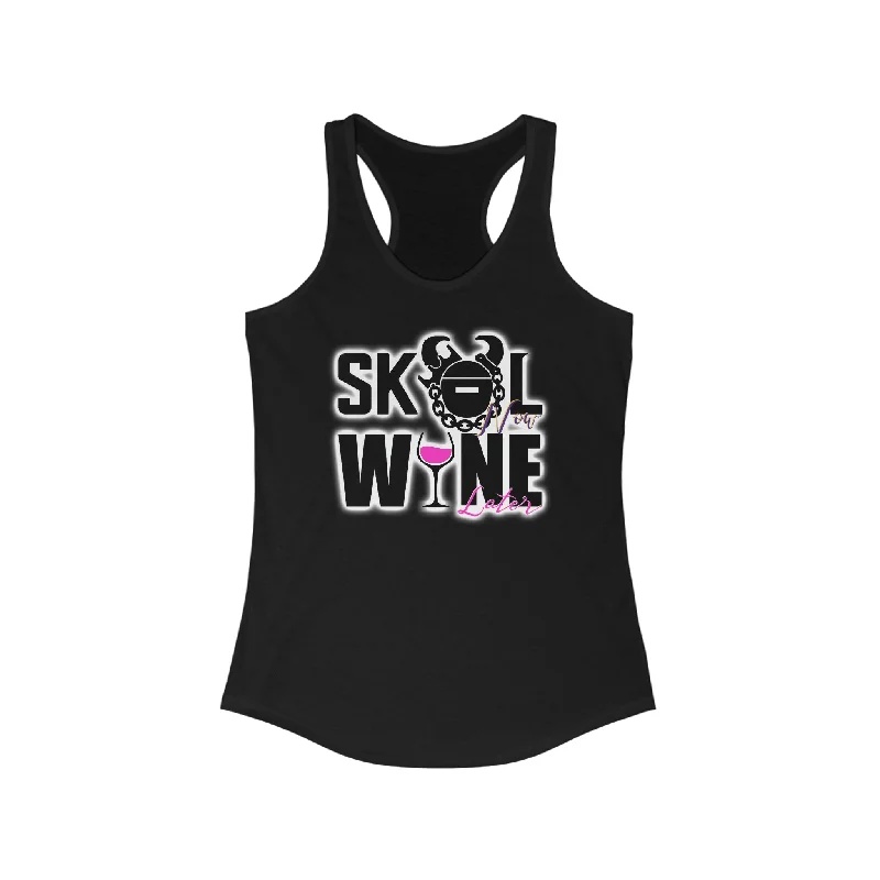 Women's Tank Tops with Unique Design -Ladies Ideal Racerback Tank - WINE later