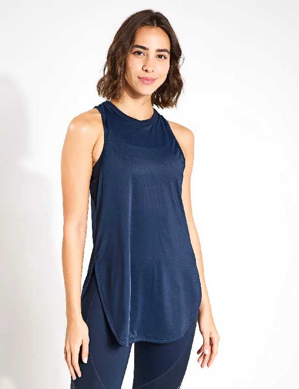 Women's Casual Camis with Soft Fabrics -Zela Tank Top - Sky Captain