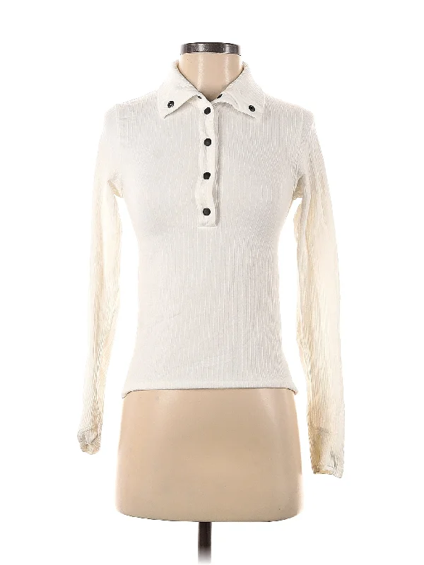 Women's T-shirt with Long Sleeves and V-neck -Long Sleeve Blouse
