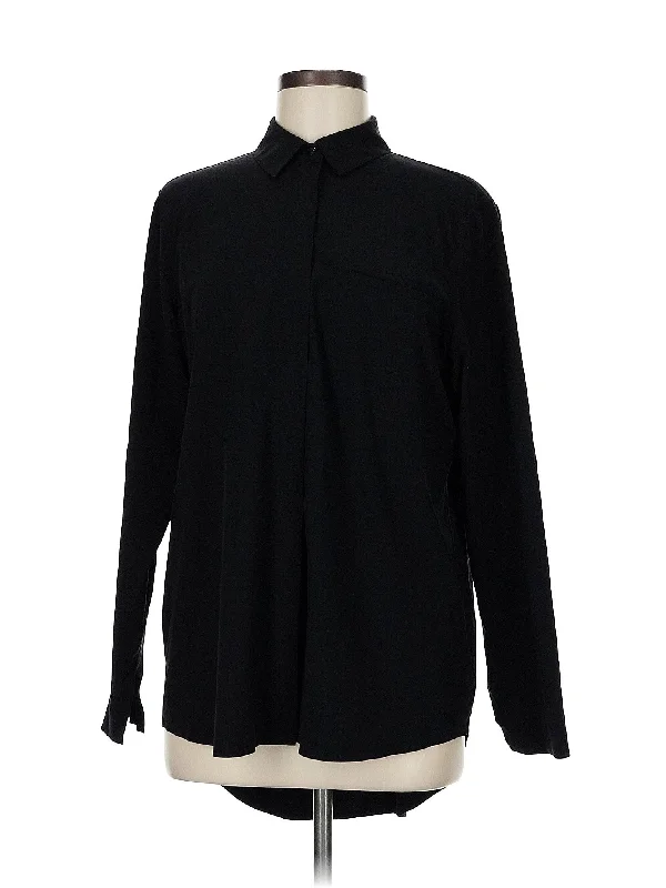 Women's Simple Long Sleeve Shirt for Layering -Long Sleeve Blouse