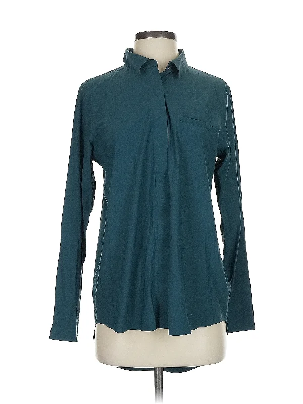 Women's Cotton Blend Long Sleeve T-shirt -Long Sleeve Blouse