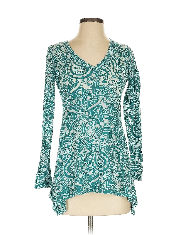 Women's Solid Color Long Sleeve T-shirt -Long Sleeve Blouse
