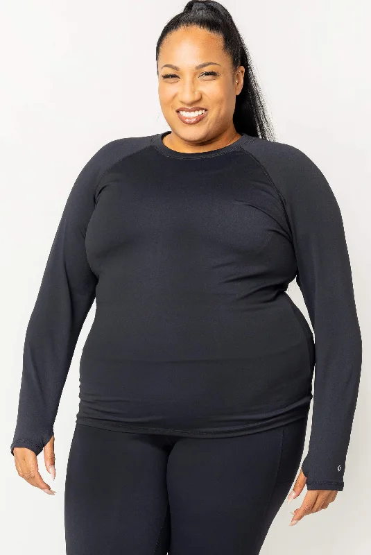 Women's Casual Long Sleeve T-shirt for Sporty Look -Long Sleeve Compression top