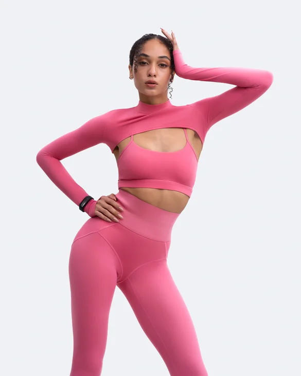 Women's Comfortable Long Sleeve T-shirt for Daytime -Long Sleeve Crew Neck Shrug