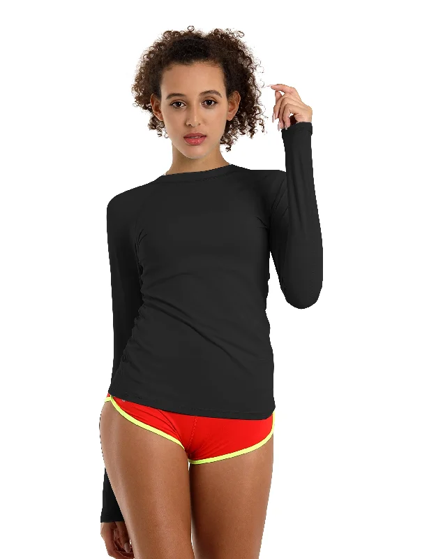 Women's Relaxed T-shirt for Casual or Sporty Style -BUBBLELIME 84P/16S Long Sleeve Rashguard for Women Women's Relaxed T-shirt for Casual or Sporty Style -BUBBLELIME 84P/16S Long Sleeve Rashguard for Women
