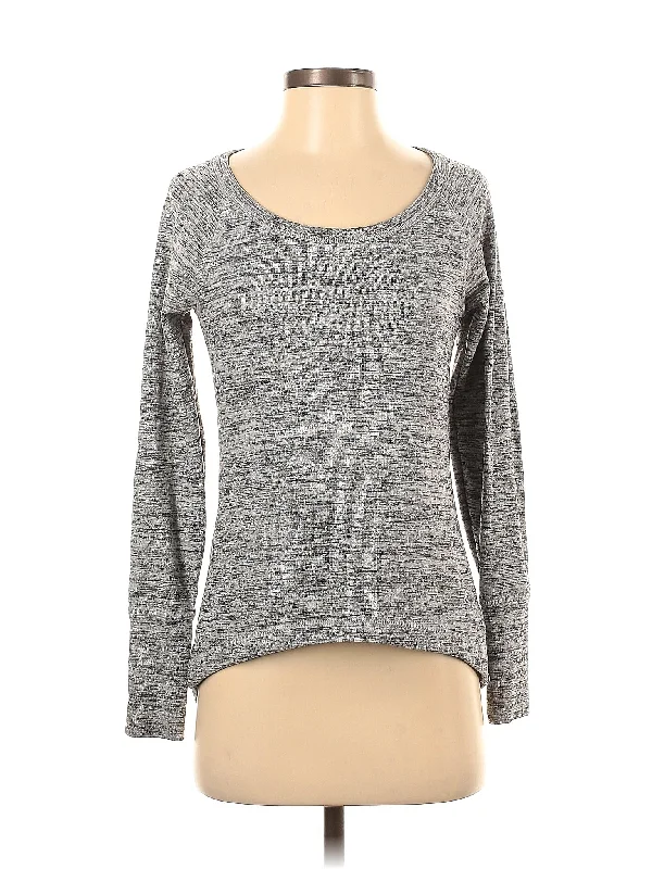 Women's Elegant Long Sleeve T-shirt for Evening Outfits -Long Sleeve Top