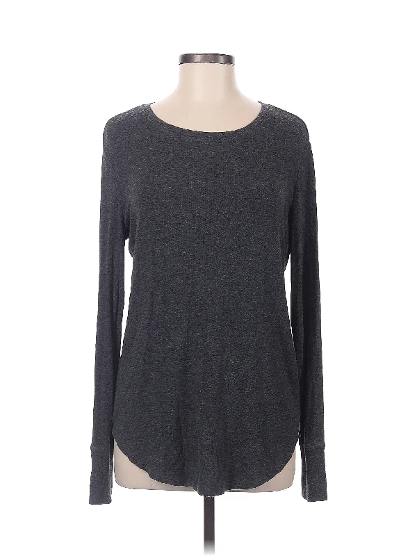 Women's Simple Long Sleeve T-shirt for Wardrobe Essentials -Long Sleeve Top