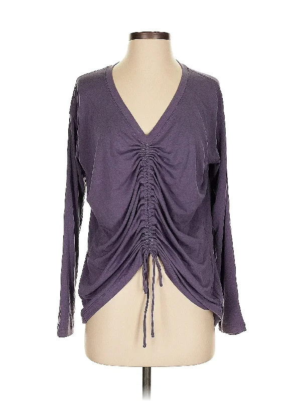 Women's Long Sleeve T-shirt with Logo -Long Sleeve Top
