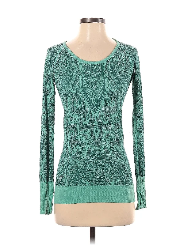 Women's Knit Long Sleeve T-shirt -Long Sleeve Top