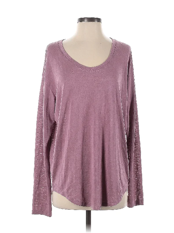 Women's Printed Long Sleeve T-shirt for Casual Outfits -Long Sleeve Top