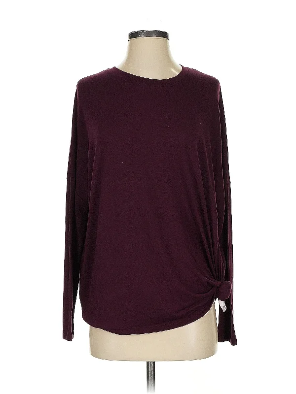 Women's Relaxed Fit Long Sleeve Top for Comfort -Long Sleeve Top