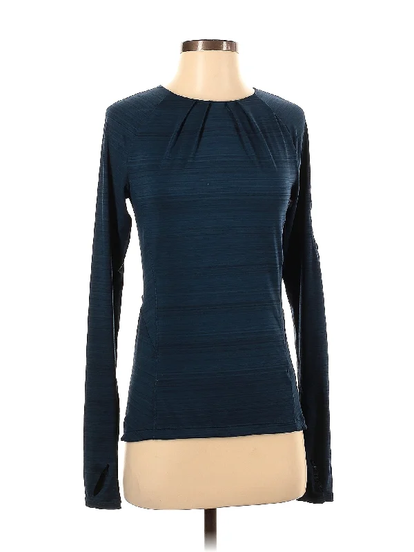 Women's High-neck Long Sleeve T-shirt -Long Sleeve Top
