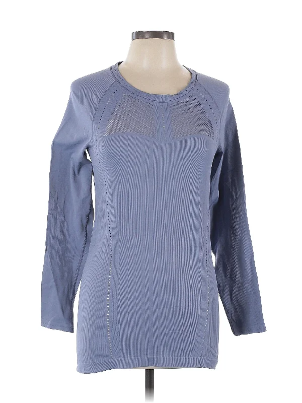 Women's Sporty Long Sleeve T-shirt for Workout -Long Sleeve Top