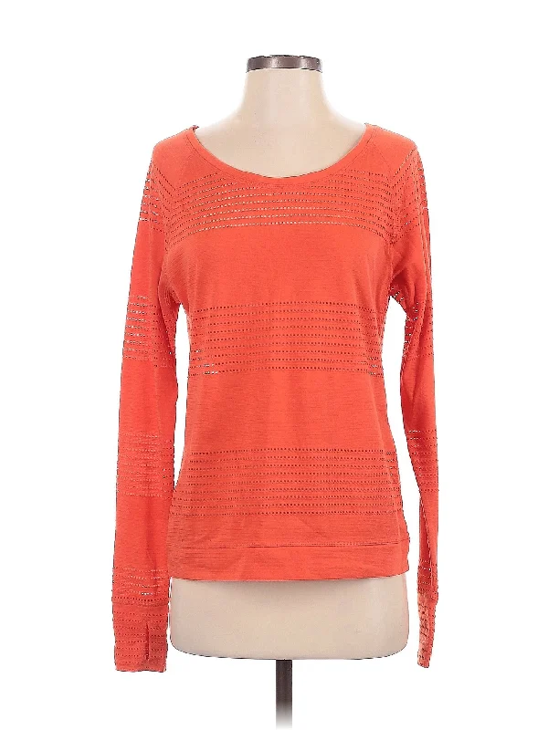 Women's Long Sleeve T-shirt with Trendy Prints -Long Sleeve Top