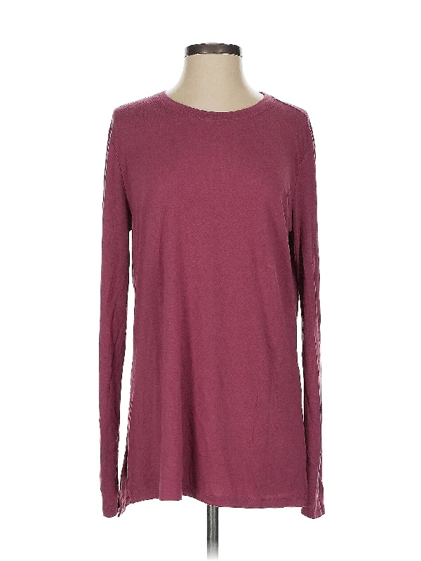 Women's Striped Long Sleeve T-shirt -Long Sleeve Top