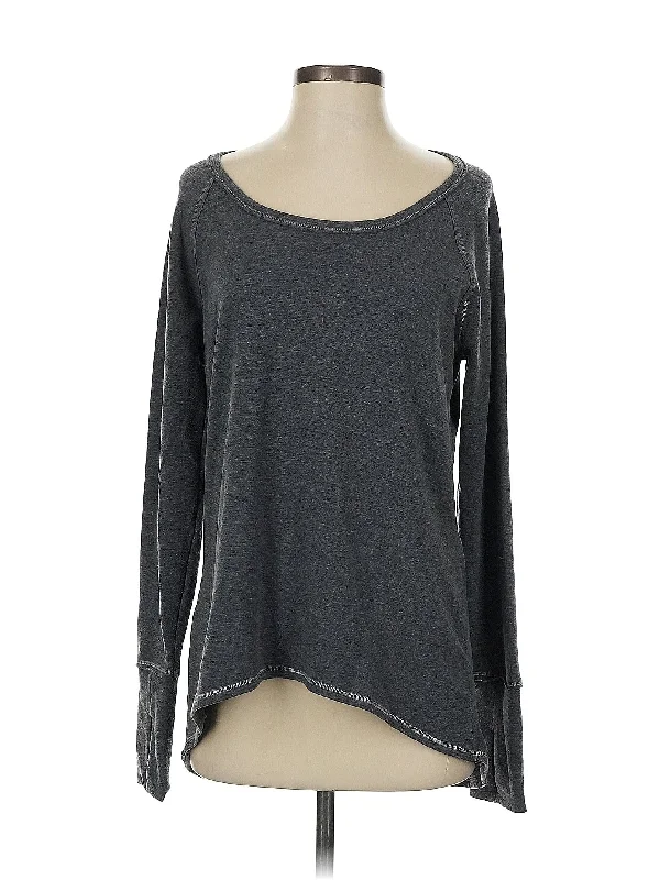 Women's Long Sleeve T-shirt with Fashionable Print -Long Sleeve Top