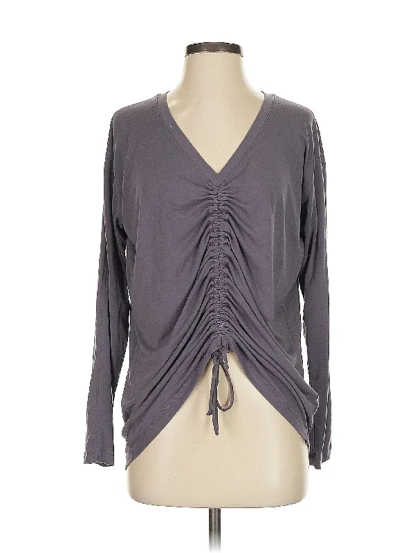 Women's Comfortable Cotton Long Sleeve Shirt -Long Sleeve Top