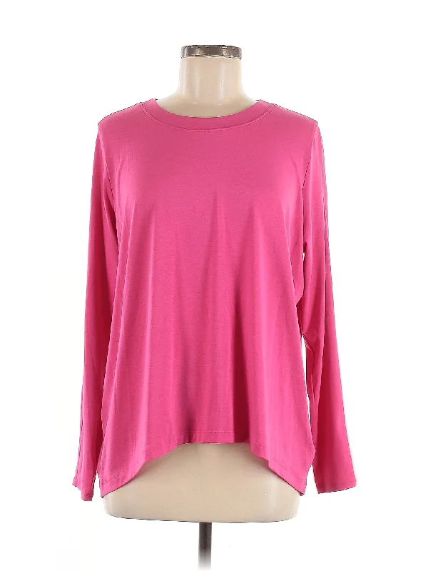 Women's Long Sleeve Tee with Relaxed Fit for Casual Wear -Long Sleeve Top
