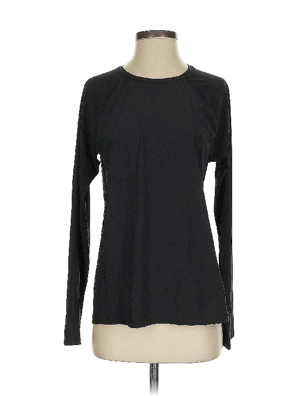 Women's Long Sleeve T-shirt with Stylish Neckline -Long Sleeve Top