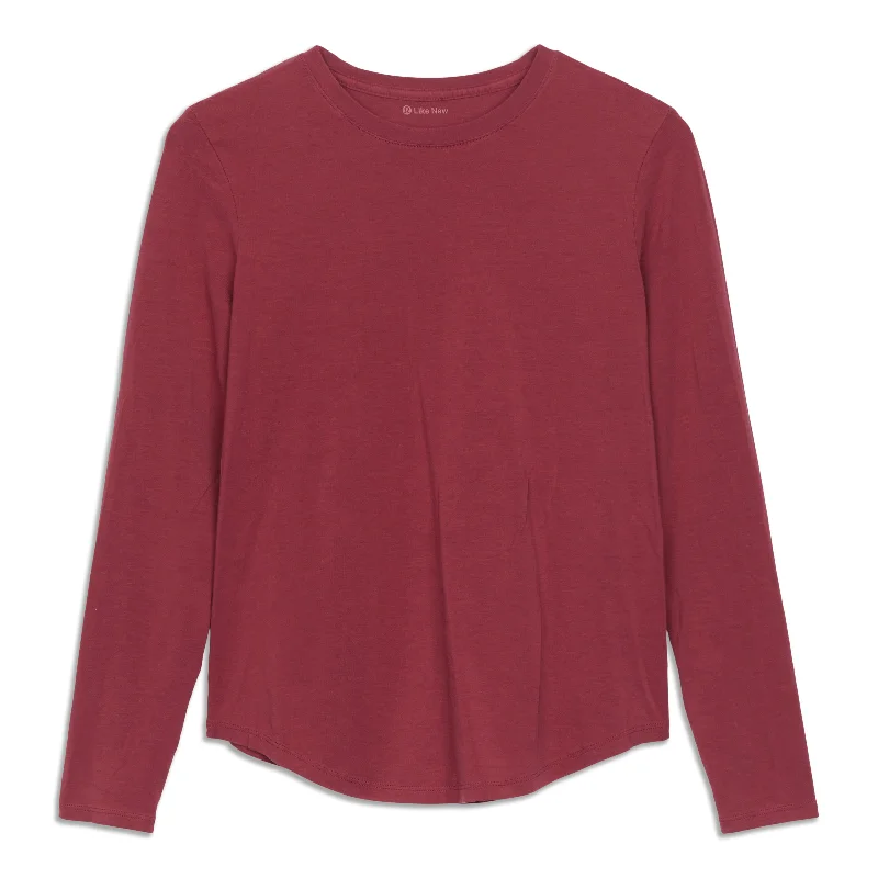 Women's Black Long Sleeve T-shirt -Love Long Sleeve Shirt - Resale