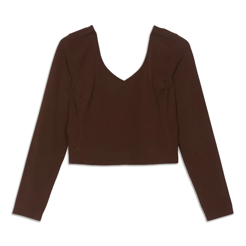 Women's Patterned Long Sleeve T-shirt -lululemon Align™ Long Sleeve Shirt - Resale