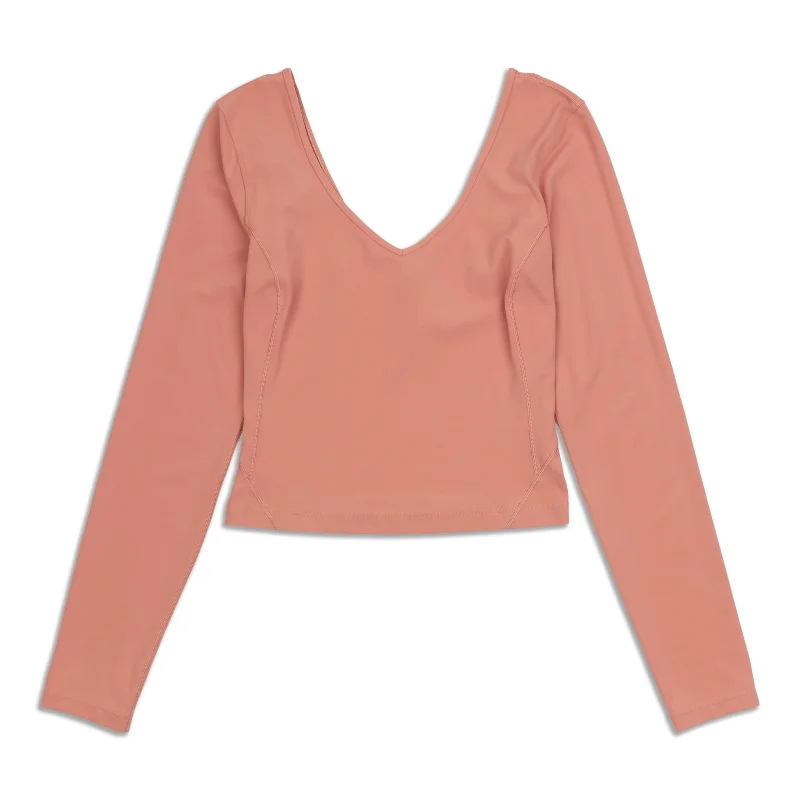 Women's Stylish Long Sleeve T-shirt -lululemon Align™ Long Sleeve Shirt - Resale