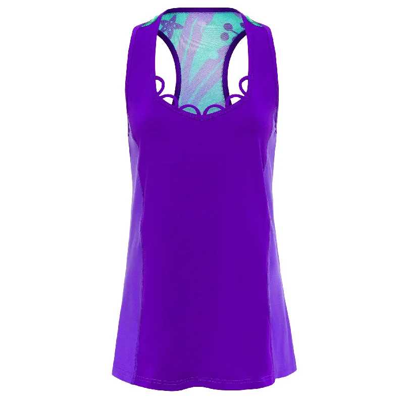 Women's Tank Tops with Unique Design -Mermaid Princess Flow Tank Top