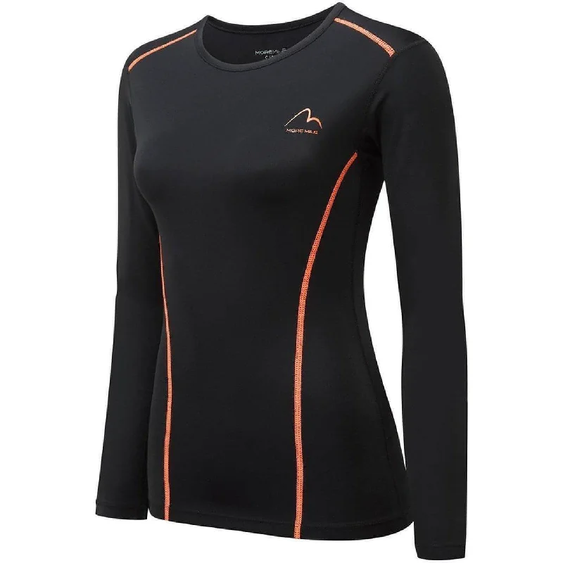 Women's High-quality Long Sleeve T-shirt -More Mile Compression Womens Long Sleeve Top - Black Women's High-quality Long Sleeve T-shirt -More Mile Compression Womens Long Sleeve Top - Black
