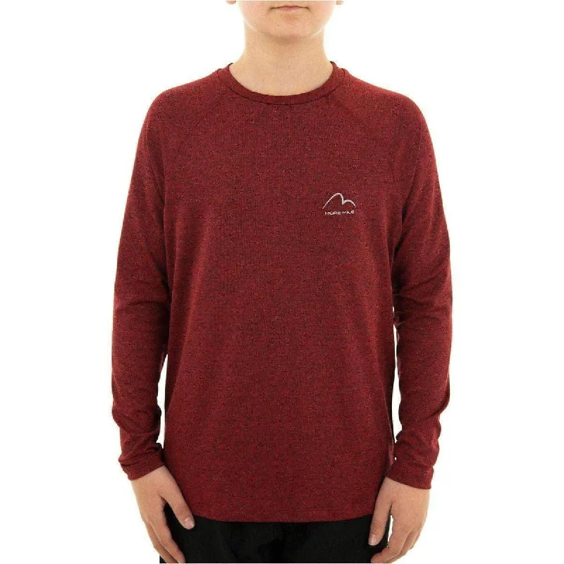 Women's Long Sleeve T-shirt for Casual Outfits -More Mile Train To Run Boys Long Sleeve Running Top - Red Women's Long Sleeve T-shirt for Casual Outfits -More Mile Train To Run Boys Long Sleeve Running Top - Red