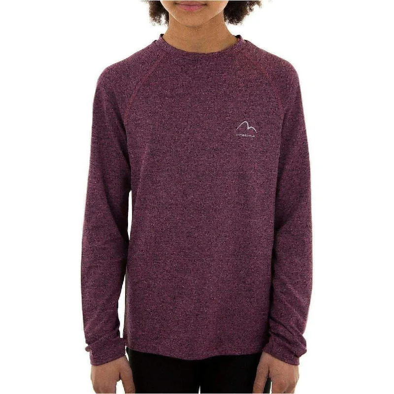 Women's Simple Long Sleeve T-shirt -More Mile Train To Run Girls Long Sleeve Running Top - Purple Women's Simple Long Sleeve T-shirt -More Mile Train To Run Girls Long Sleeve Running Top - Purple