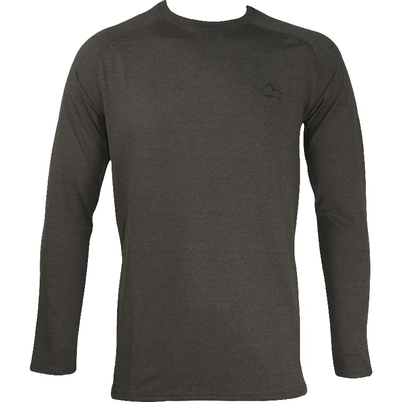 Women's Long Sleeve T-shirt for Gym -More Mile Train To Run Mens Long Sleeve Running Top - Grey Women's Long Sleeve T-shirt for Gym -More Mile Train To Run Mens Long Sleeve Running Top - Grey