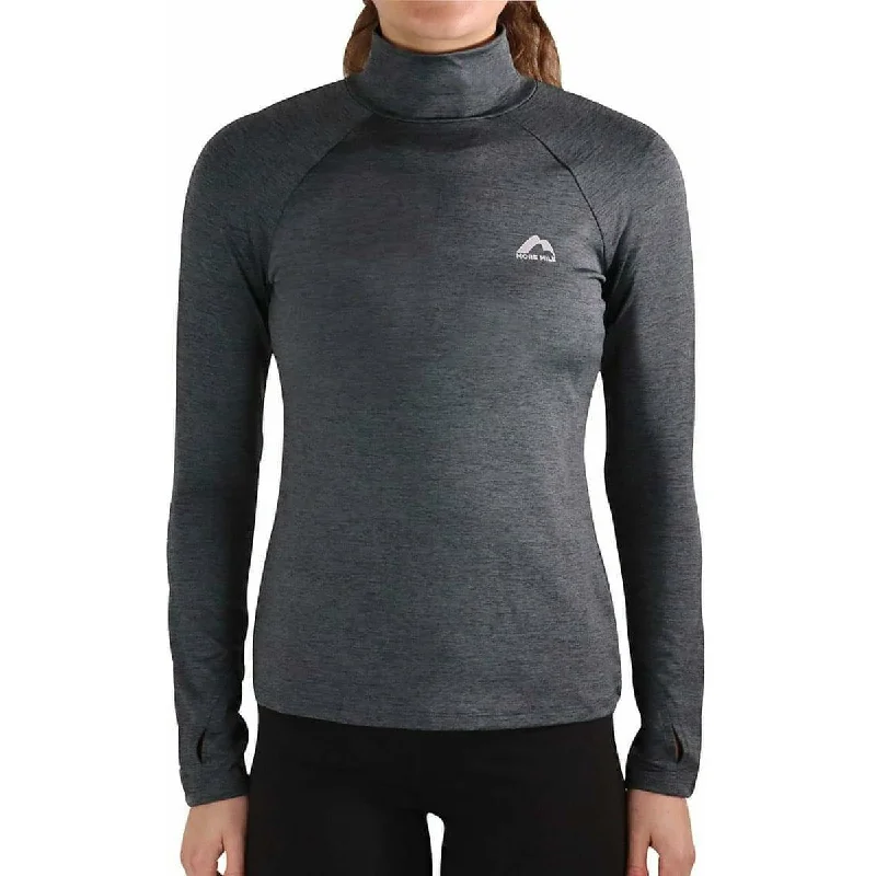 Women's Lightweight Long Sleeve Top -More Mile Train To Run Womens Long Sleeve Funnel Neck Running Top - Grey Women's Lightweight Long Sleeve Top -More Mile Train To Run Womens Long Sleeve Funnel Neck Running Top - Grey