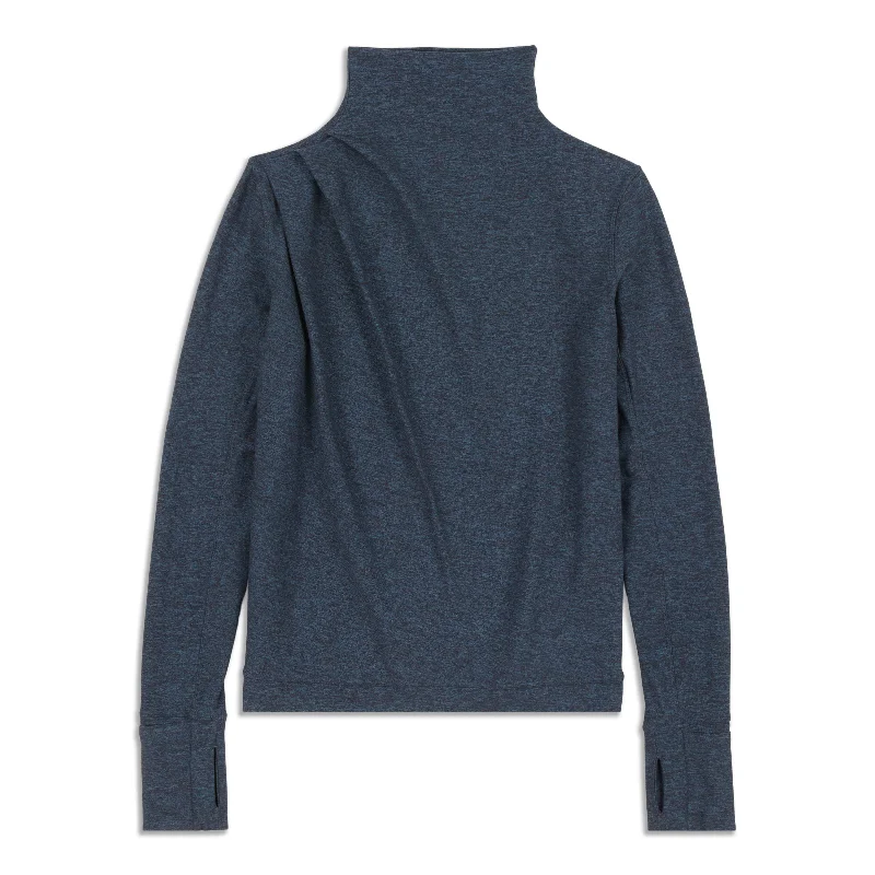 Women's Basic Cotton Long Sleeve T-shirt -Morning Miles Long Sleeve Shirt - Resale