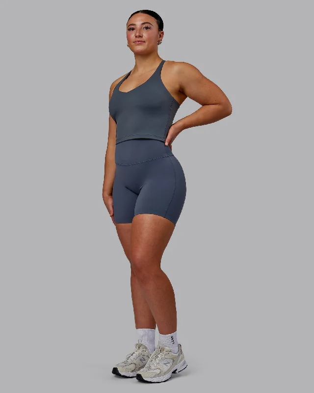 Women's Tank Tops with Ribbed Detailing -Movement Active Tank - Turbulence